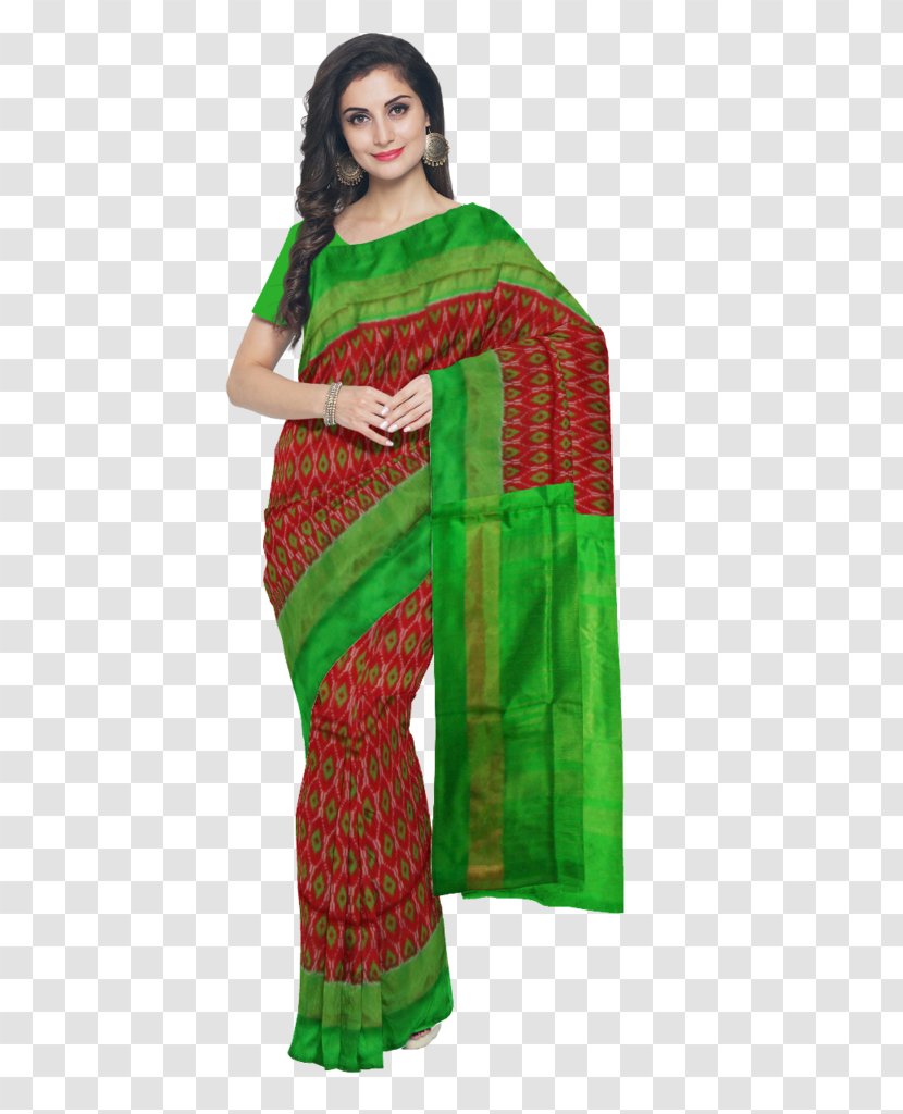 Bhoodan Pochampally Sari Gadwal Uppada Saree - Handloom Transparent PNG
