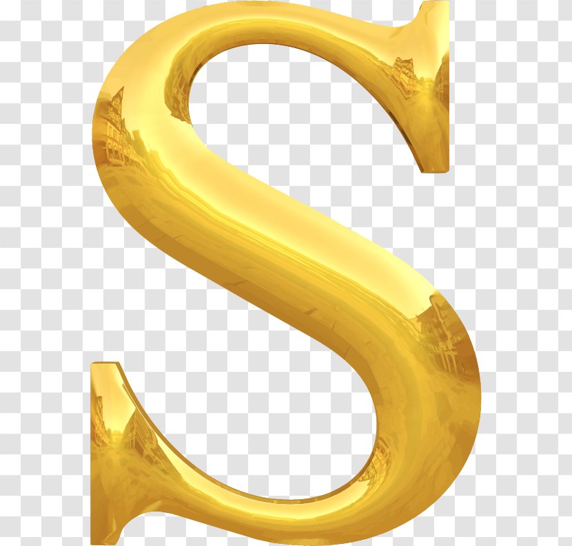 Letter Alphabet Clip Art - Calligraphy - Gold Fonts Transparent PNG