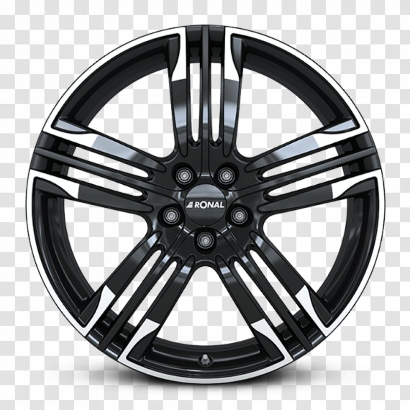 Car Audi S3 Alloy Wheel Rim - Black And White Transparent PNG