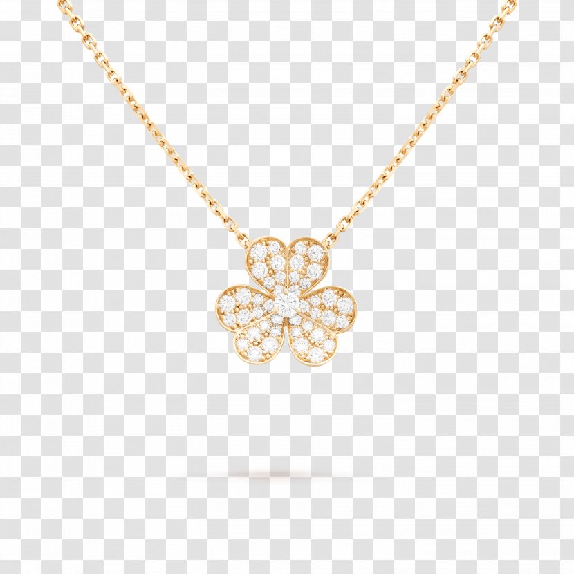 Earring Necklace Gold Van Cleef & Arpels Jewellery - Model Transparent PNG