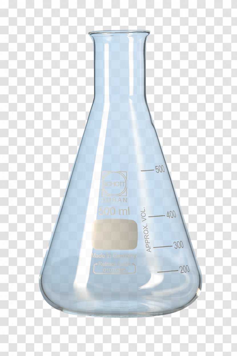 Erlenmeyer Flask Laboratory Flasks Volumetric Borosilicate Glass - Duran Transparent PNG