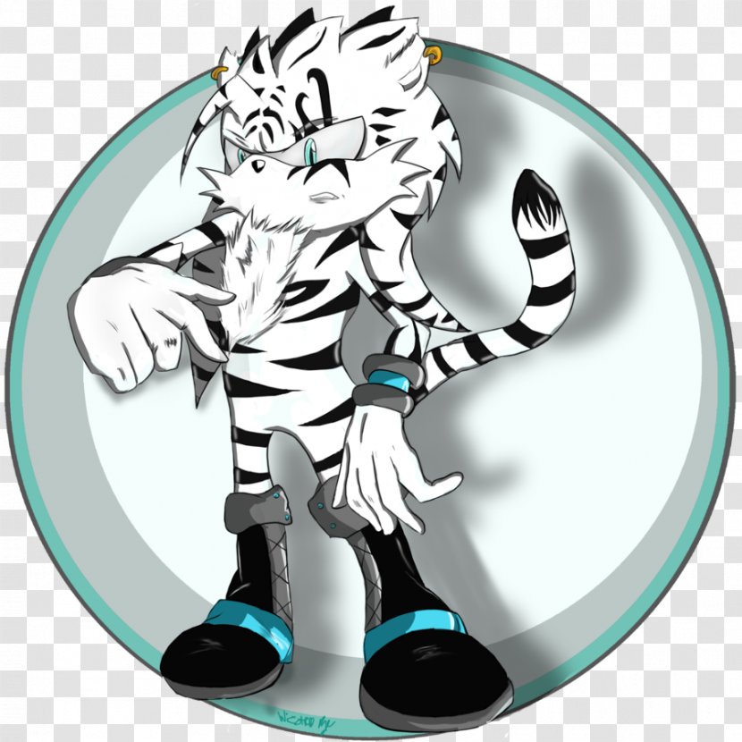 Clothing Accessories Mammal Character Clip Art - Flower - White Tiger Transparent PNG