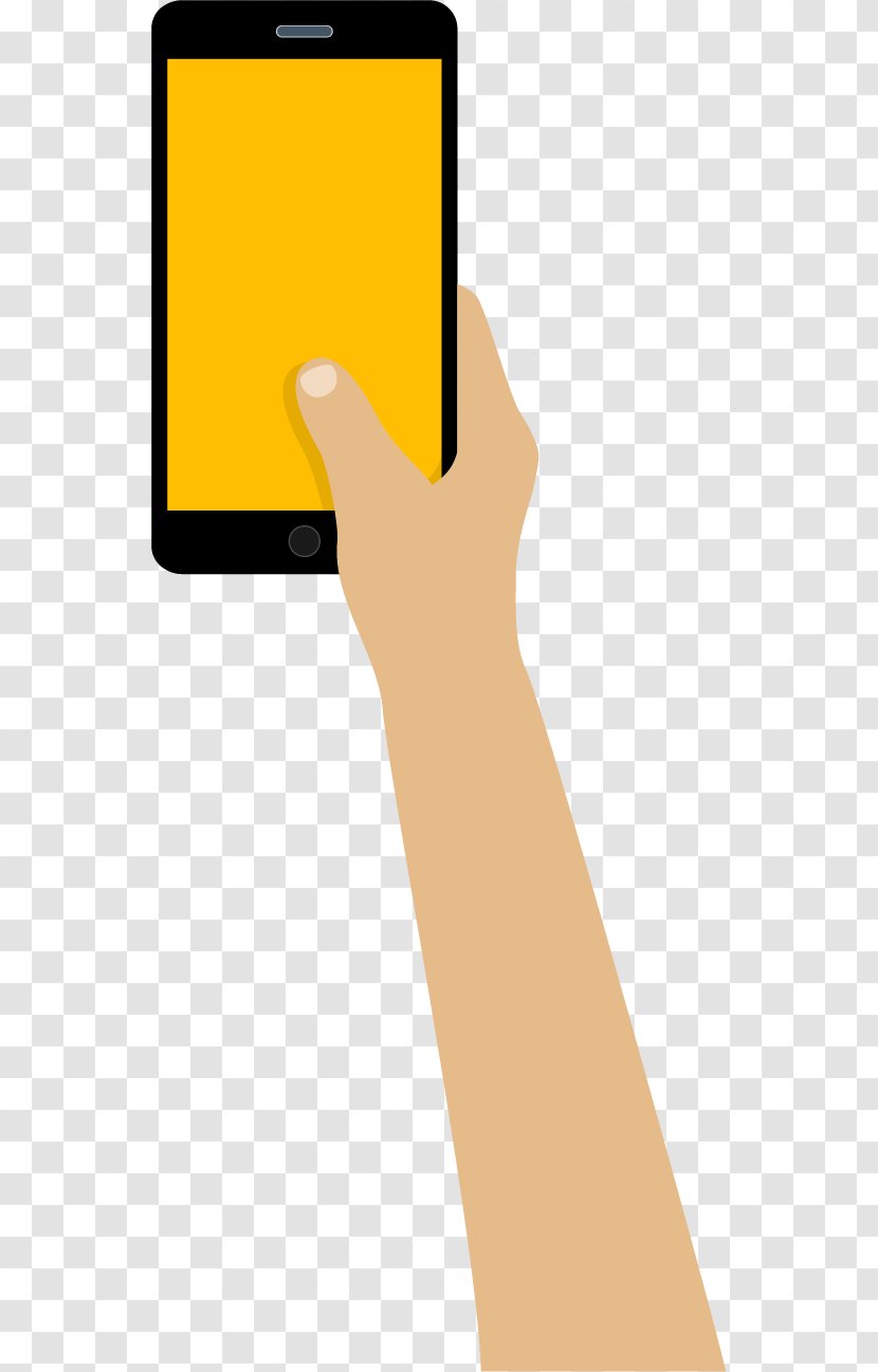 Smartphone Thumb Line Angle Product Design - Mobile Phone Transparent PNG