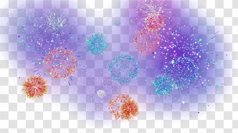 Sky Purple Petal Pattern - Computer - Background Color Fireworks Transparent PNG