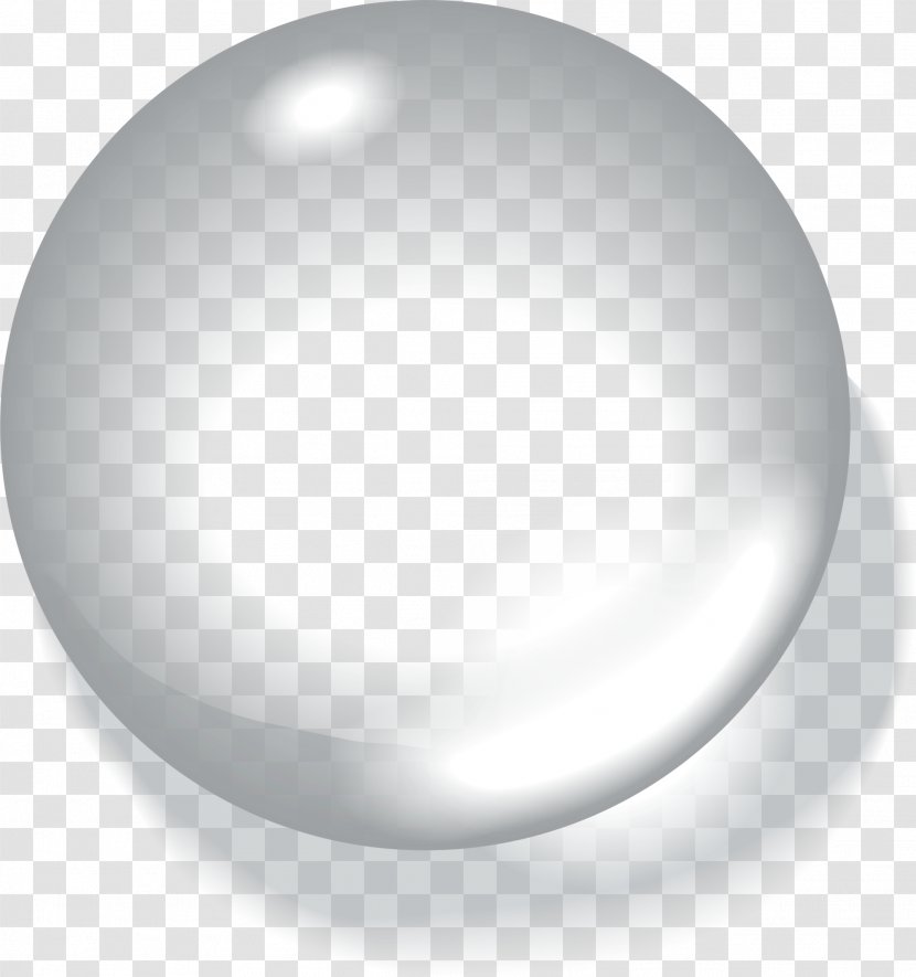 White Drop Sphere - Oval - Bead Circle Transparent PNG