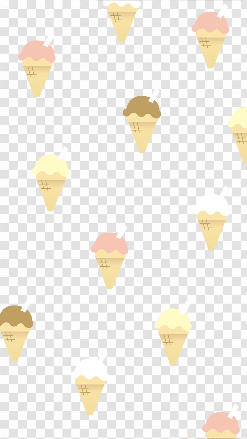 Ice Cream - Cartoon - Yellow Transparent PNG