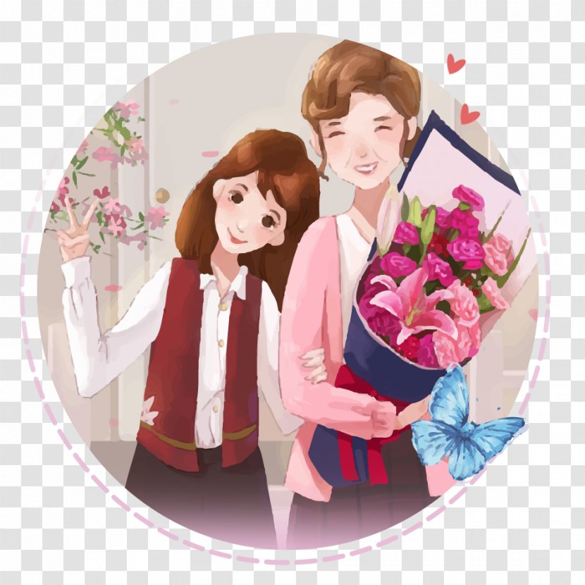 Teachers Day September 10 Poster - Flower - Mom, I Love You Transparent PNG