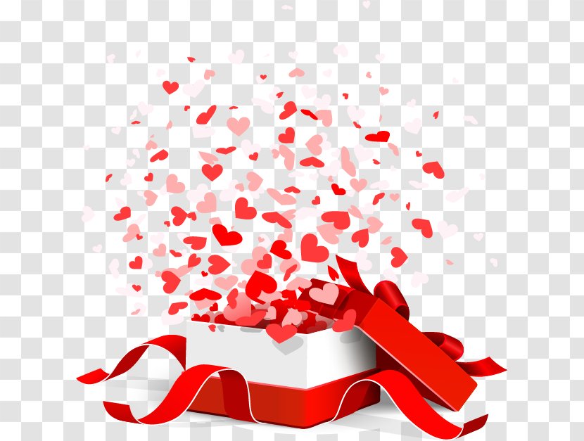 Gift Valentine's Day Clip Art - Frame - Petals Transparent PNG