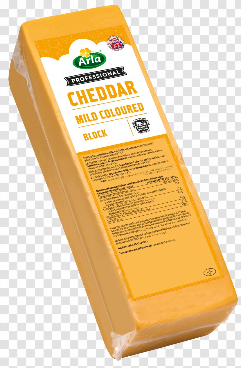 Processed Cheese Le Cheddar Formatge De Pasta Premsada Cuita - English Transparent PNG