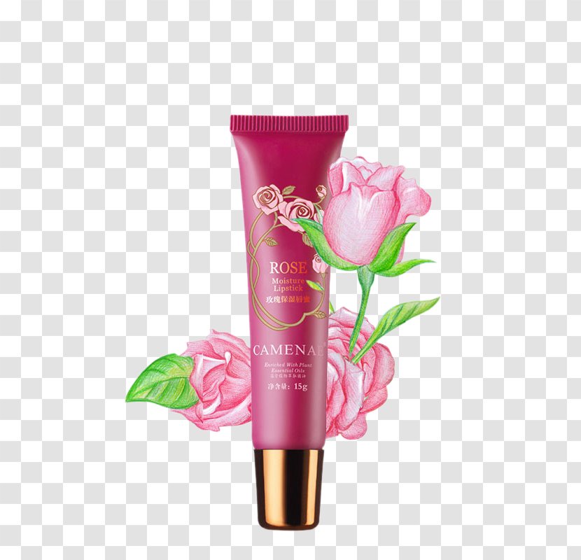 Lip Balm Cosmetics Cream Lipstick - Gloss - Flowers Ka Mei Le Rose Hydrating Transparent PNG