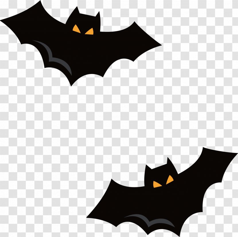Bat Halloween - Party - Black Transparent PNG