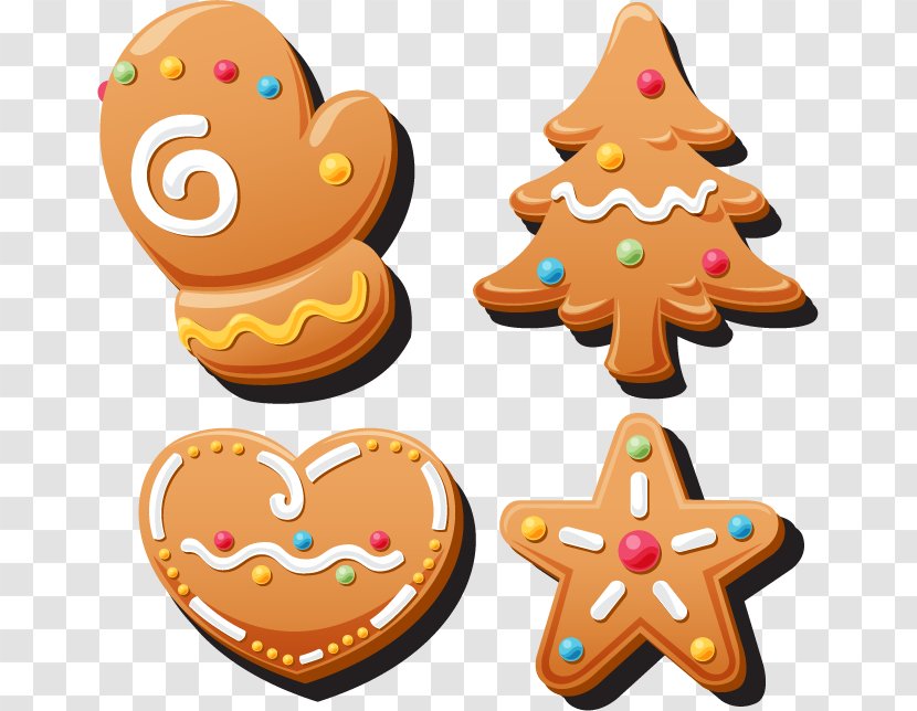 Delicious Christmas Cookies Dessert - Royal Icing Transparent PNG