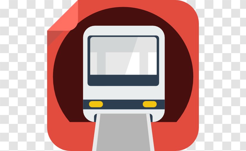 Train Rail Transport Rapid Transit Dubai Metro Icon - A Trackless Transparent PNG