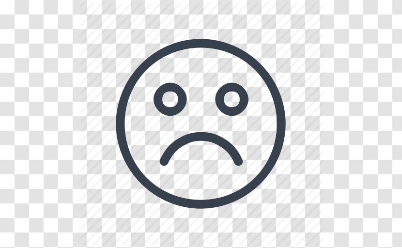 Sadness Face Smiley Clip Art - Happiness - Sad Outline Transparent PNG