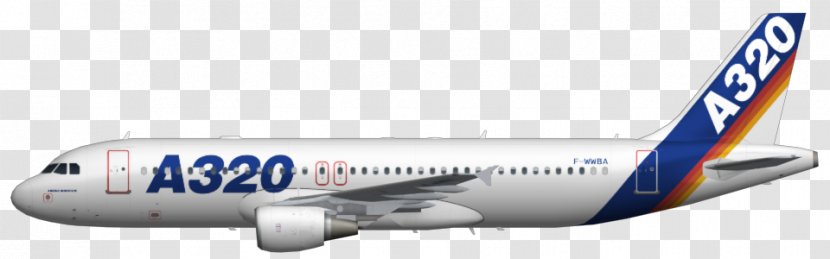 Airbus A319 Aircraft Airplane Boeing 737 - A318 Transparent PNG