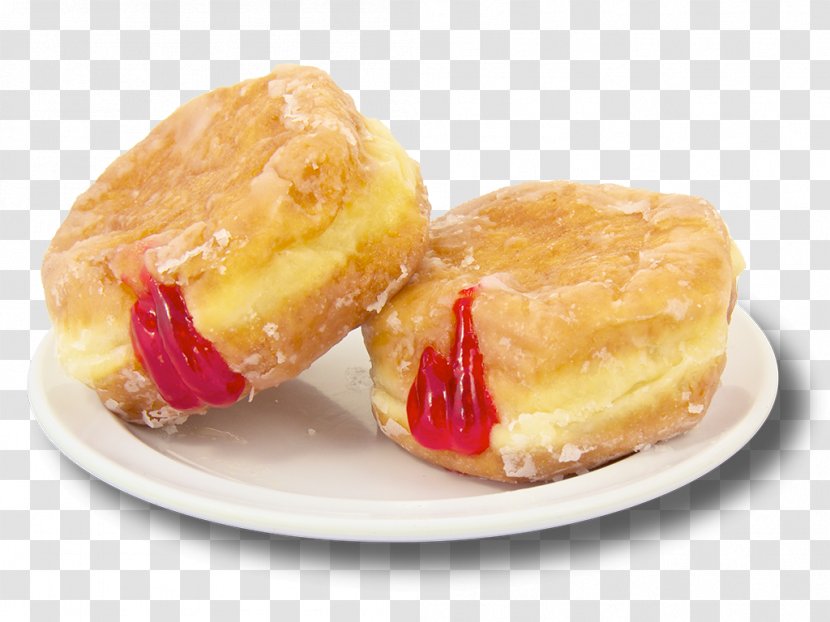 Donuts Custard Stuffing Cream Danish Pastry - Glaze - Breakfast Cake Transparent PNG