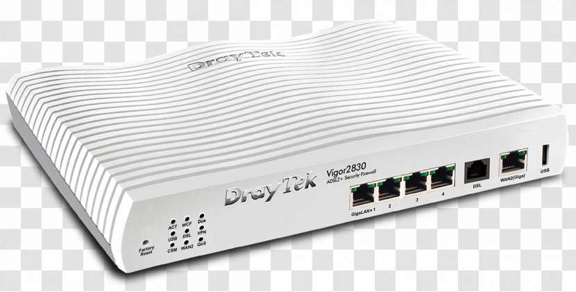 Wireless Router Draytek Vigor 2830 DSL Modem - Virtual Private Network Transparent PNG