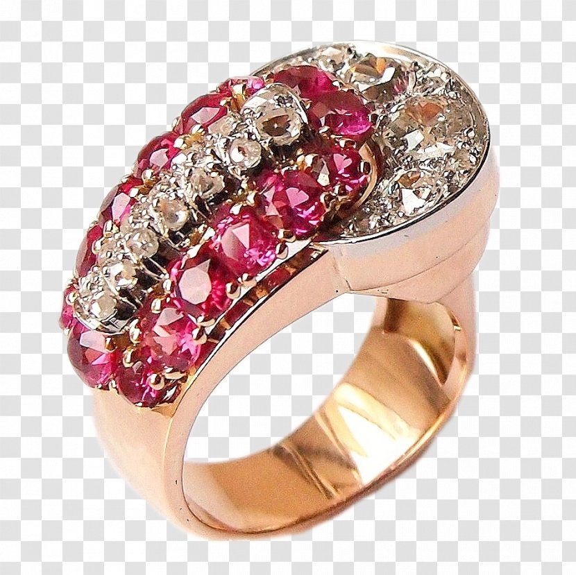 Ruby Ring Silver Jewellery Bijou - Body Jewelry Transparent PNG