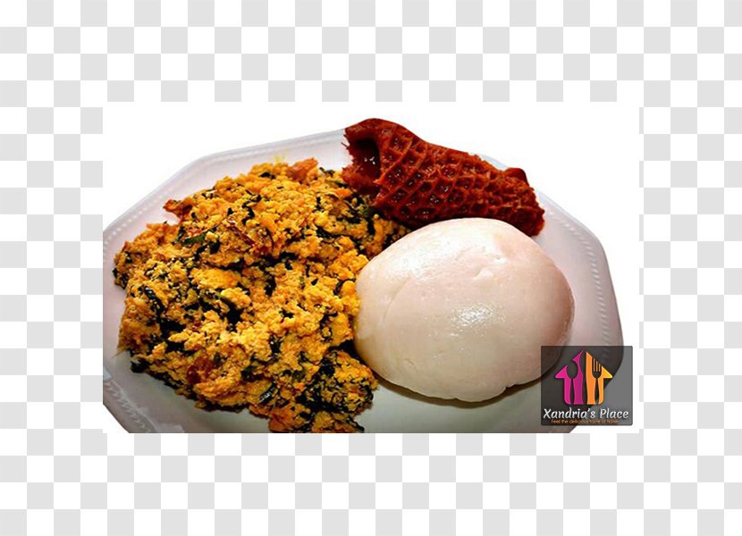 Nigerian Cuisine African Eba Egusi Soup - Fufu - Meat Transparent PNG