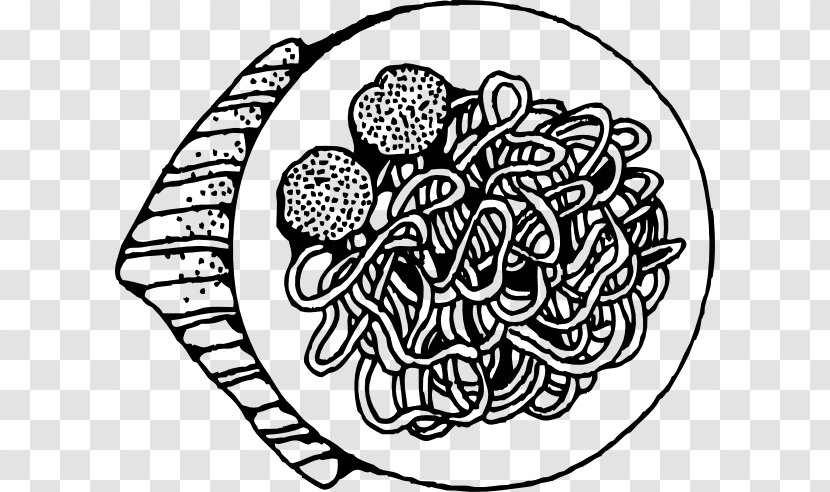 Pasta Spaghetti With Meatballs Italian Cuisine - Flower - Frame Transparent PNG