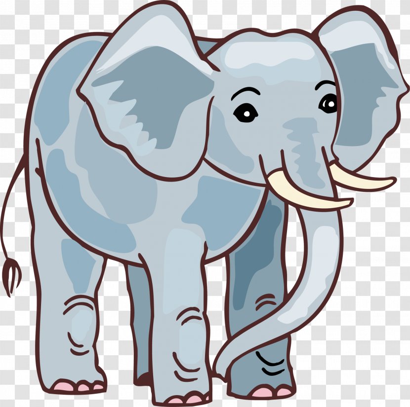 African Bush Elephant Drawing Image - Tree Transparent PNG