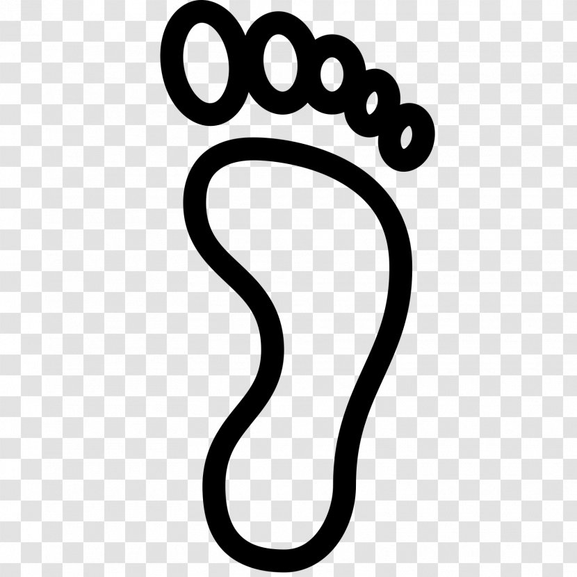 Footprint Clip Art - Black And White - Footprints Transparent PNG