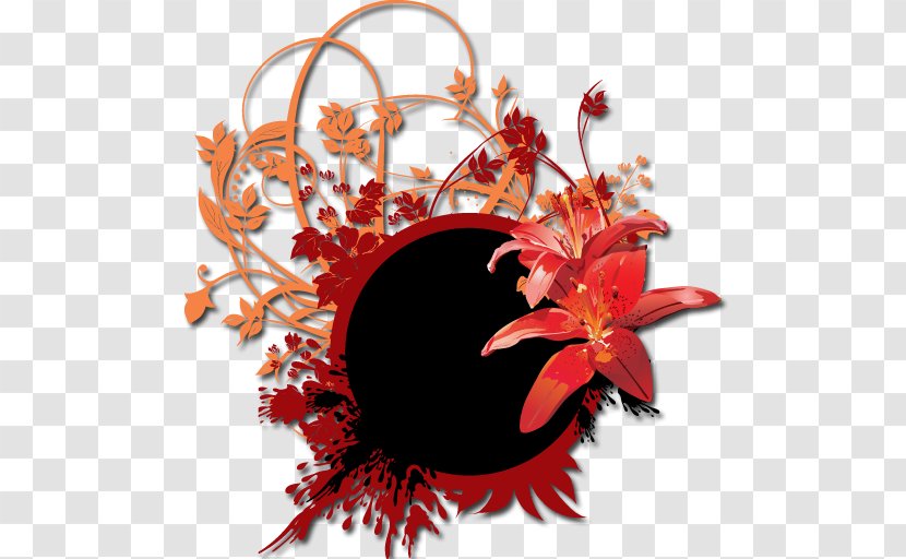 Flower Vector Graphics Floral Design - Black - Material Icon Transparent PNG