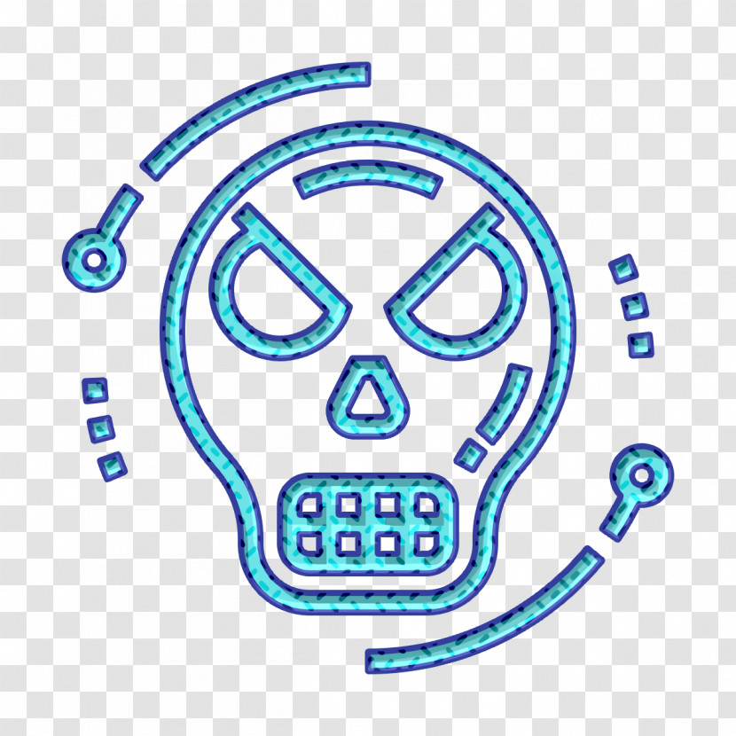 Bad Icon Cyber Crime Icon Skull Icon Transparent PNG