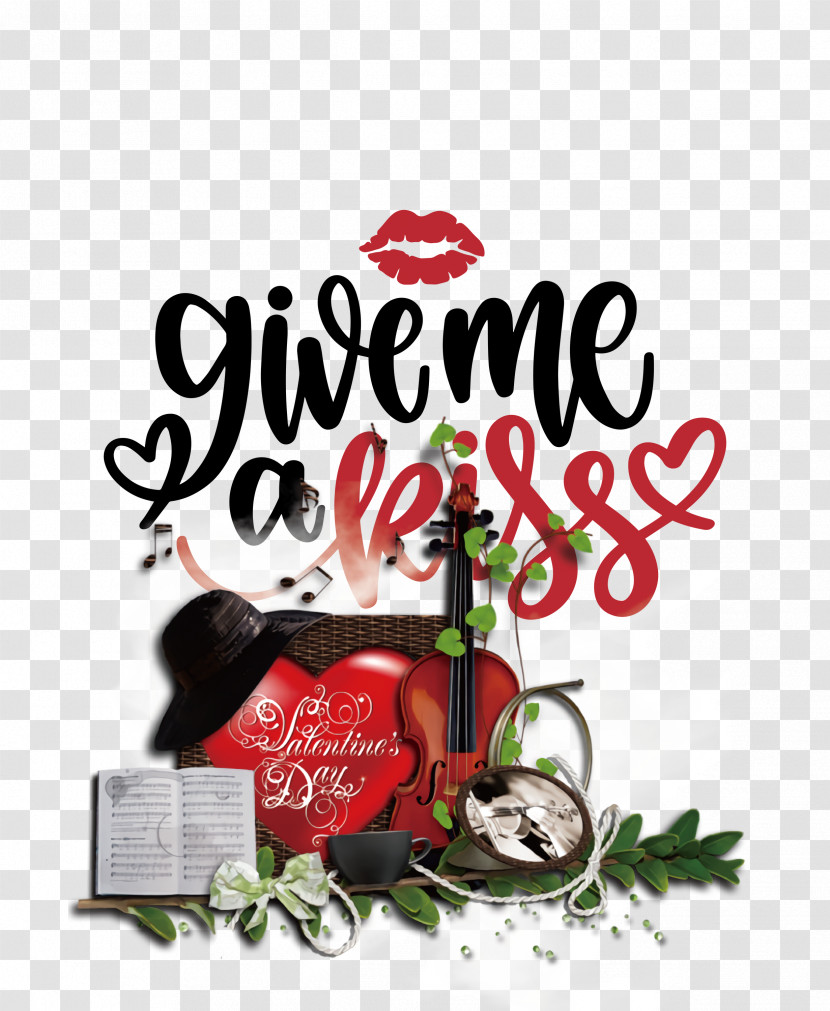 Give Me A Kiss Valentines Day Love Transparent PNG