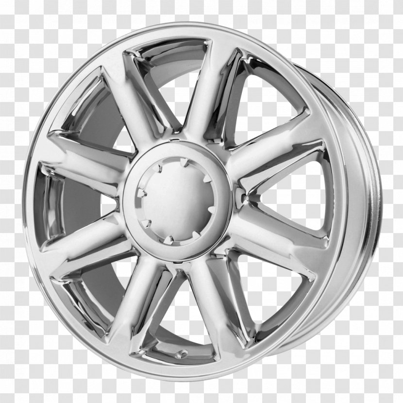 Chrome Plating Custom Wheel Car Tire - Silver Transparent PNG