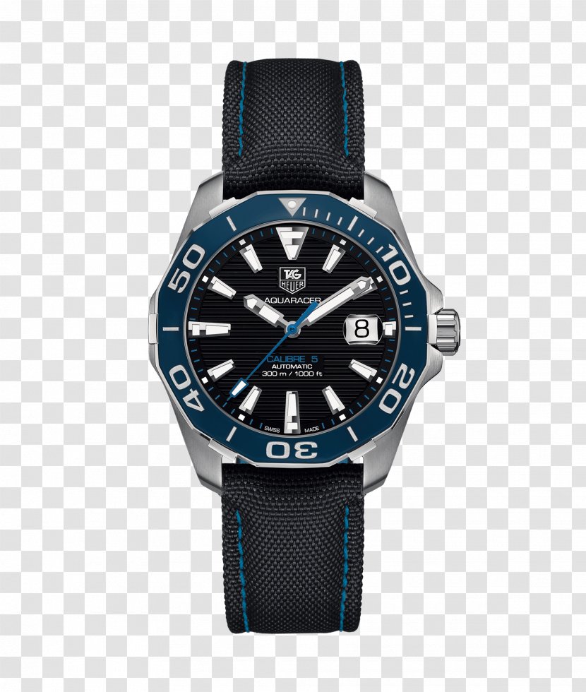 TAG Heuer Aquaracer Watch Armani Jewellery - Electric Blue - Automatic Transparent PNG