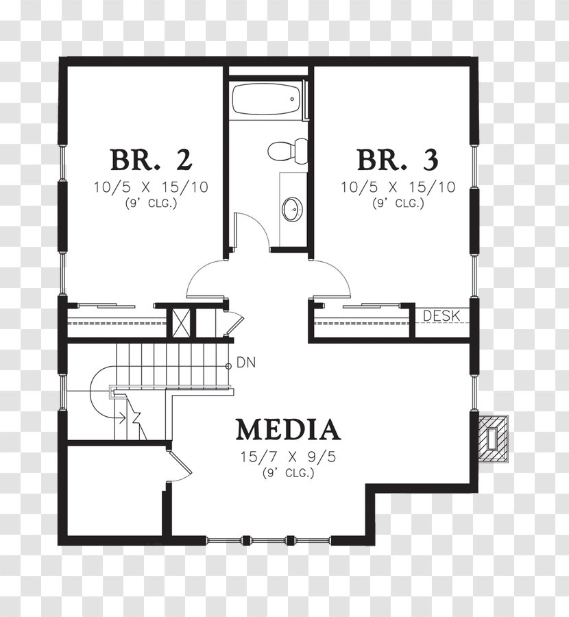 House Plan Concrete Slab Floor - Flower - A Roommate On The Upper Transparent PNG