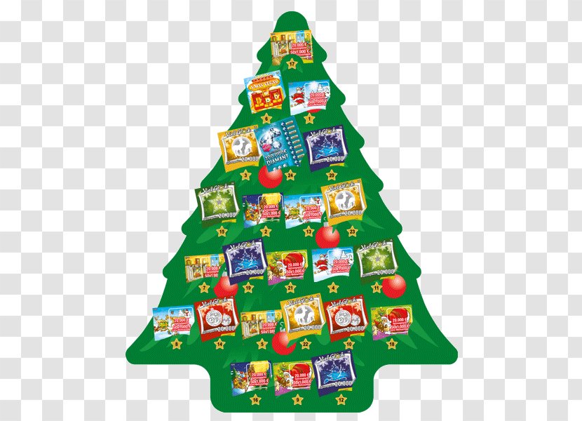 Christmas Tree Scratchcard Advent Calendars Transparent PNG