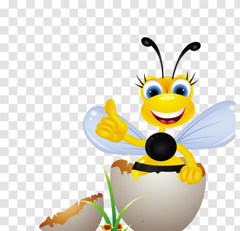 Bee Cartoon Drawing - Membrane Winged Insect - Decorative Pattern,insect Transparent PNG