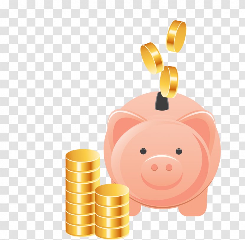 Piggy Bank - Commercial - Pink Transparent PNG