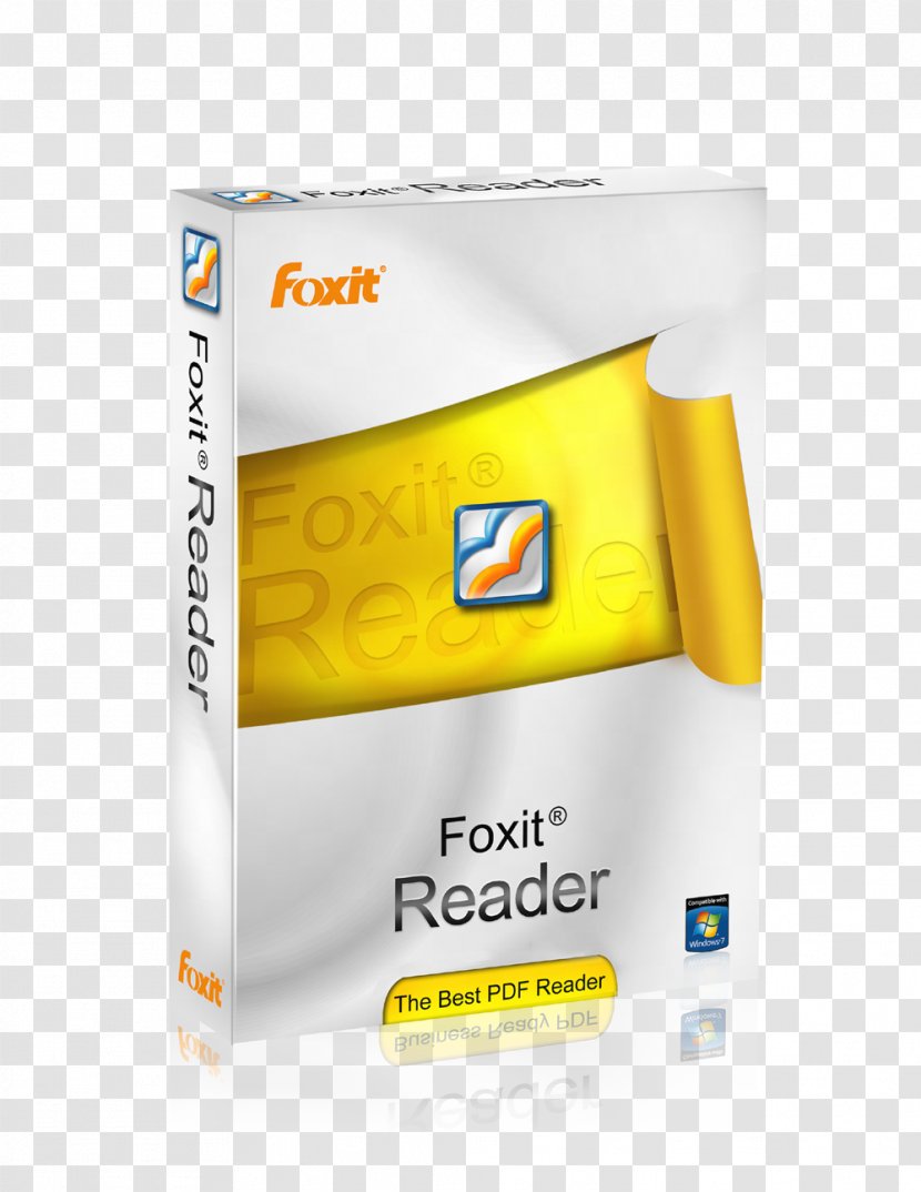 Foxit Reader Software Computer PDF - Yellow - Snaptube Transparent PNG
