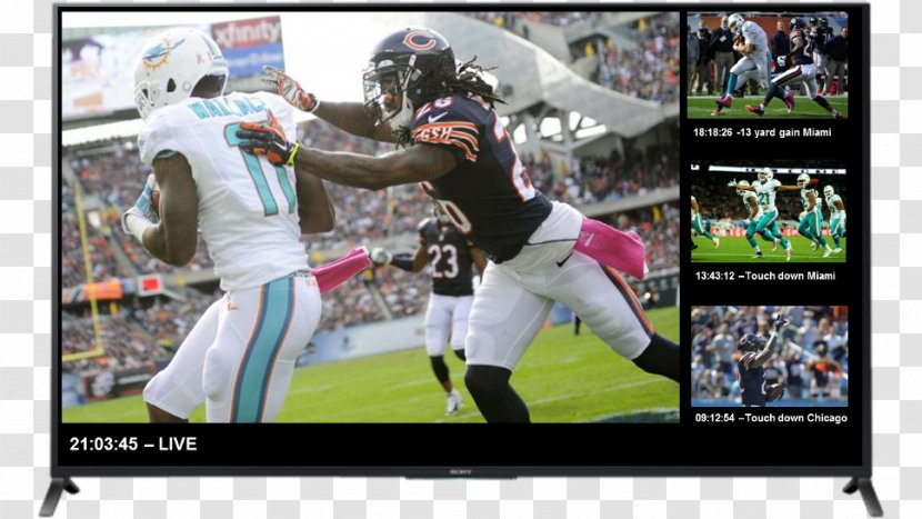 Miami Dolphins Chicago Bears Touchdown Pass Stadium - Competition Transparent PNG