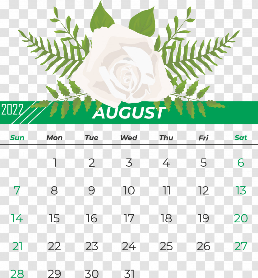 Leaf Line Font Calendar Green Transparent PNG