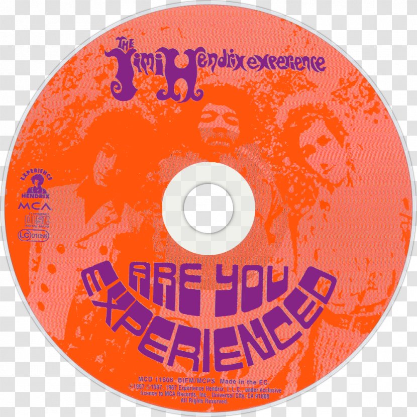 The Jimi Hendrix Experience Are You Experienced Album Compact Disc - Foxey Lady - Brand Transparent PNG