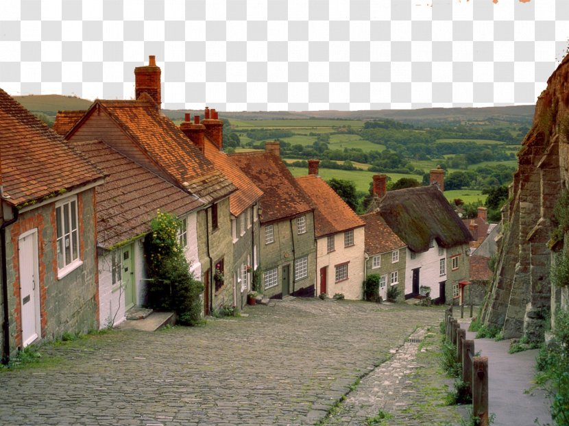 Jurassic Coast Salisbury Lyme Regis Gold Hill, Shaftesbury - Cottage - England Charming Scenery Five Transparent PNG