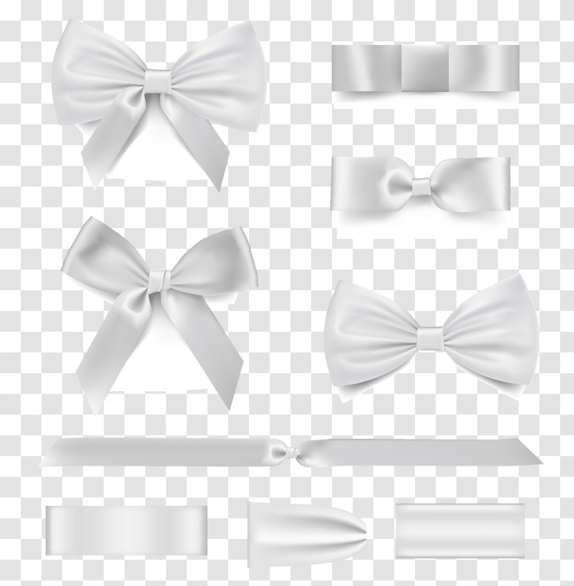 White Bow - Data - Vecteur Transparent PNG