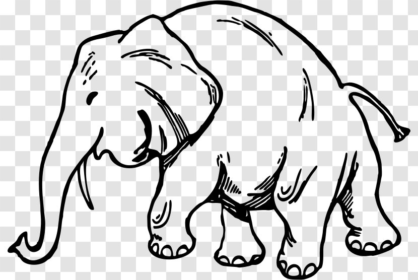 Whiskers Drawing Elephant Mammoth - Watercolor - Creative Transparent PNG
