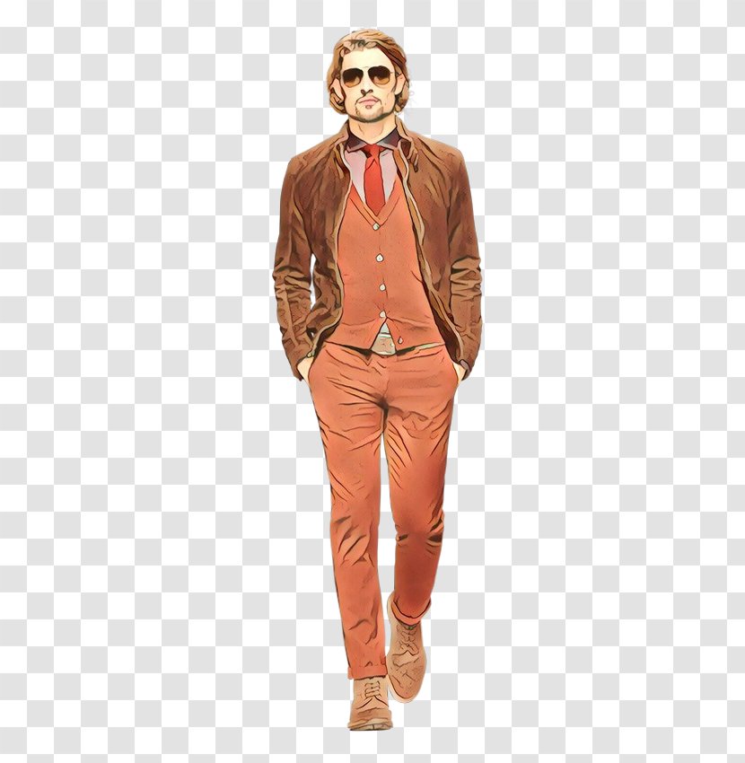 Orange - Peach - Gentleman Transparent PNG