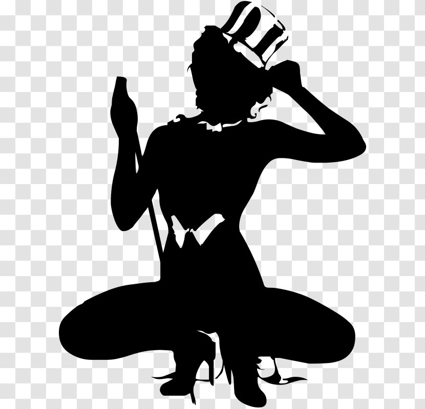 Silhouette Female Woman - Fictional Character Transparent PNG