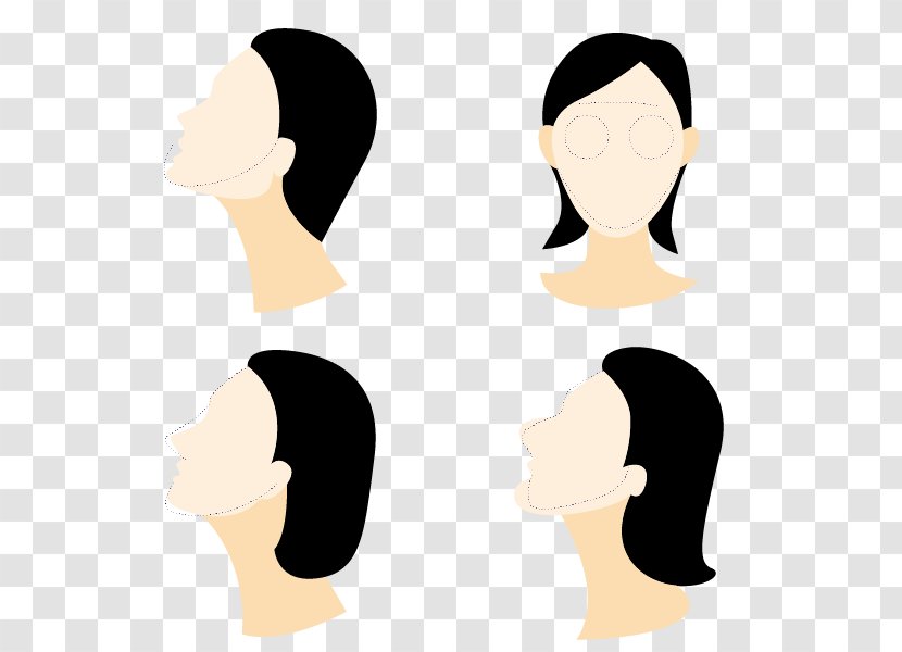 Euclidean Vector Angle Clip Art - Head - Human Face Different Angles Transparent PNG