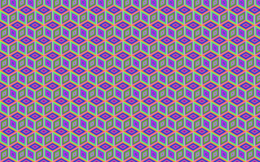 Isometric Projection Cube Pattern - Symmetry Transparent PNG