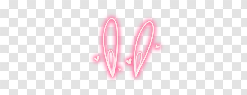 Rabbit Ear - Pink Bunny Ears Pattern Transparent PNG