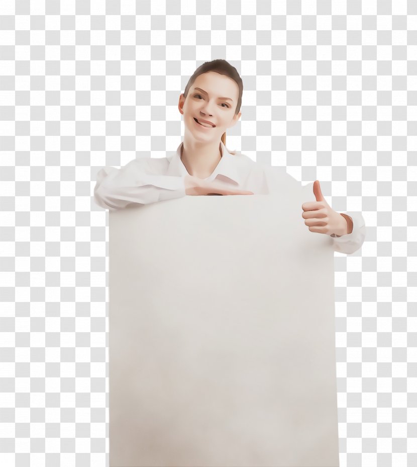 White Arm Gesture Finger Neck - Uniform Tshirt Transparent PNG