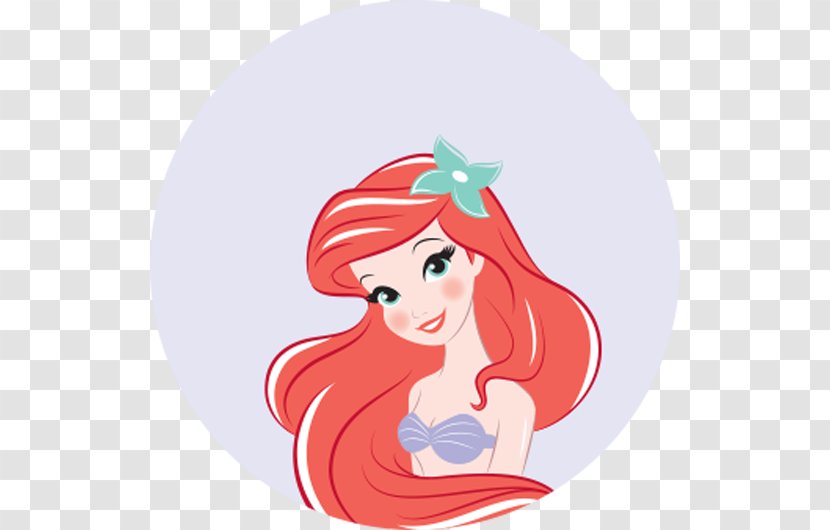 Ariel Merida Belle Anna Rapunzel - Red Transparent PNG