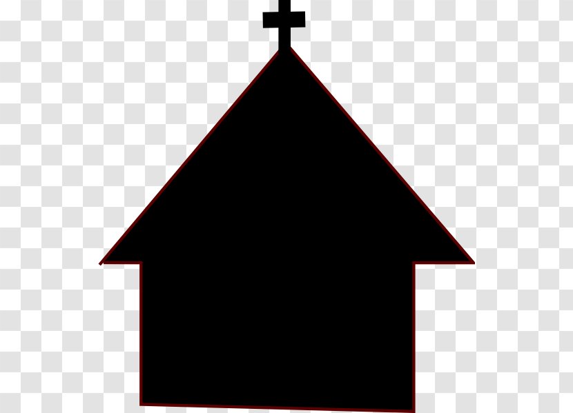 Black Church Christian Clip Art - Triangle Transparent PNG